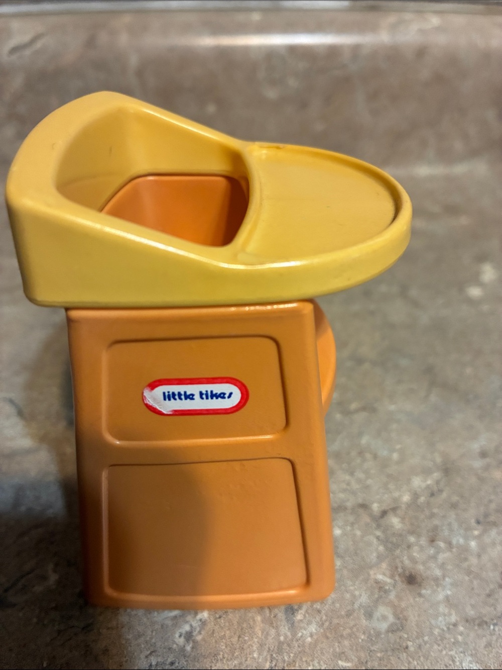 Little Tikes Orange and Yellow Toy High Chair - Kids Toys Vintage - Picture 5 of 7